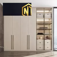 TỦ QUẦN ÁO GỖ MDF PHỦ MELAMINE MẪU 09